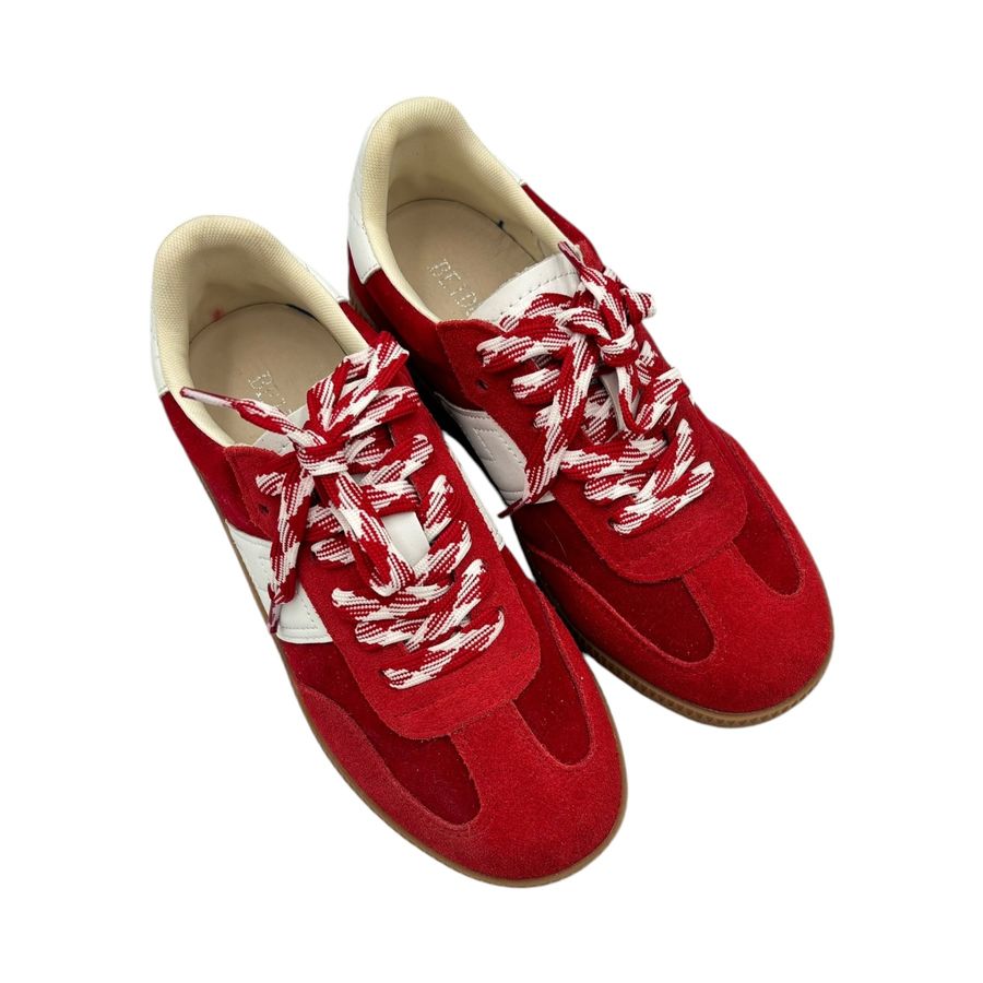Giày Thể Thao Nữ TGG D066-8 Màu Đỏ Vải Mềm Size 36