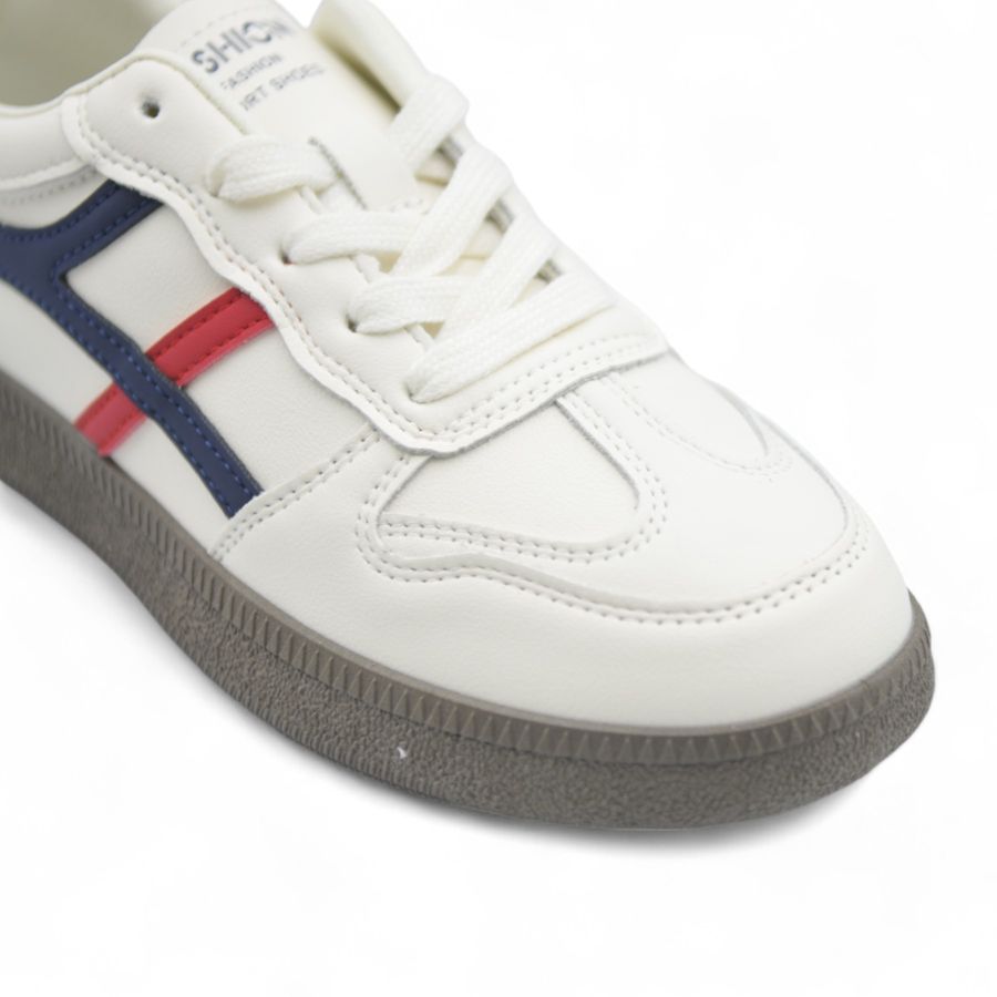 Giày Thể Thao Nữ TGG F6625 Màu Xanh Đỏ Da Mềm Size 38