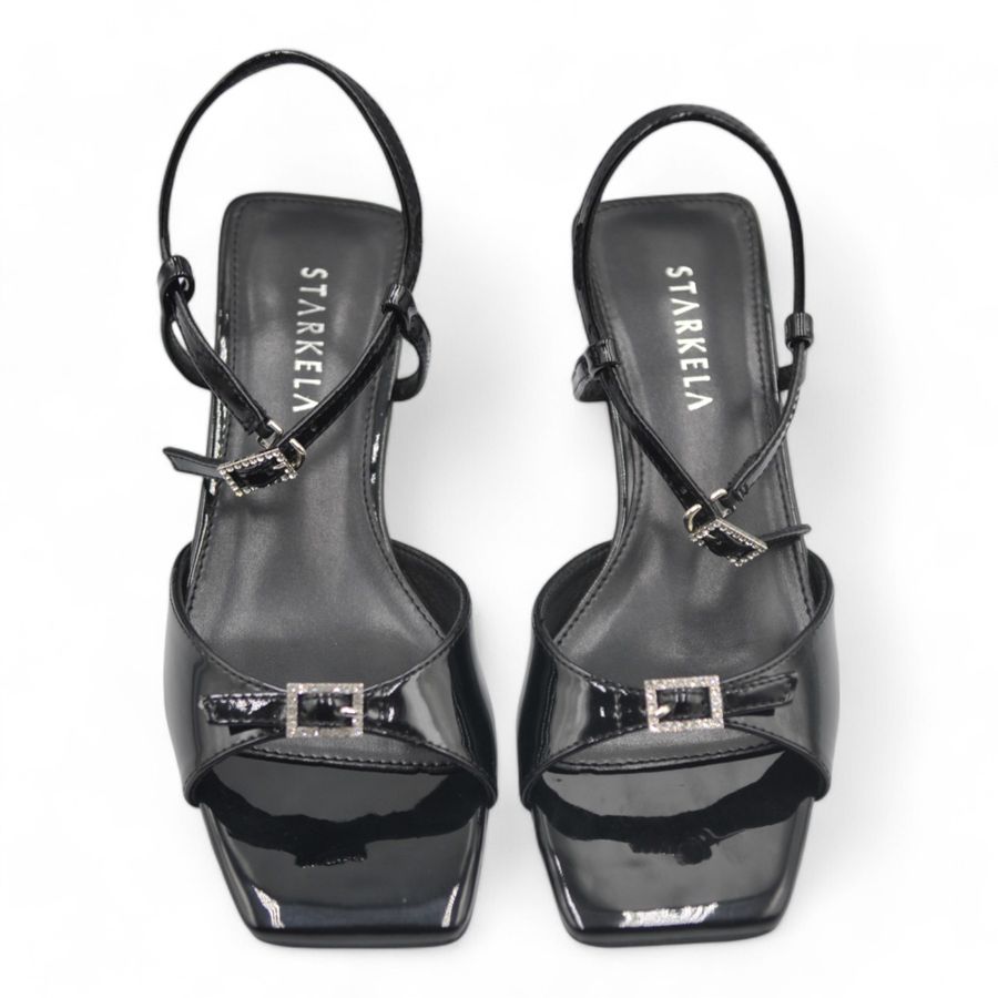 Sandal Cao Gót Nữ TGG ST8-332 Màu Đen Da Mềm Size 38