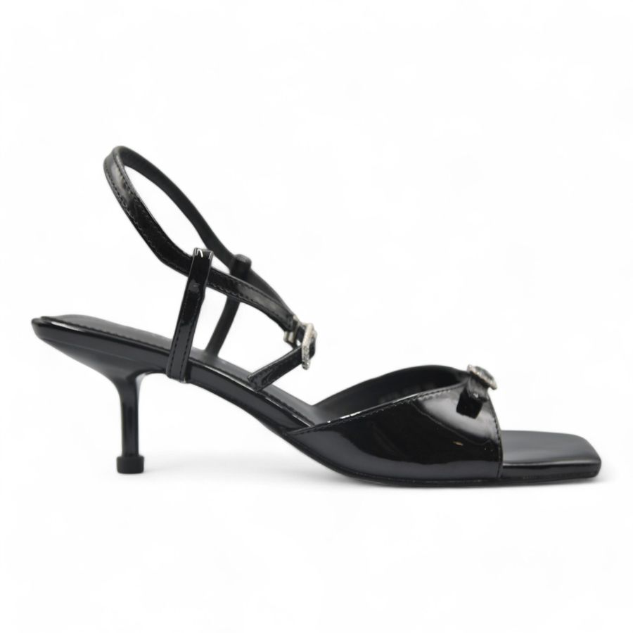 Sandal Cao Gót Nữ TGG ST8-332 Màu Đen Da Mềm Size 38