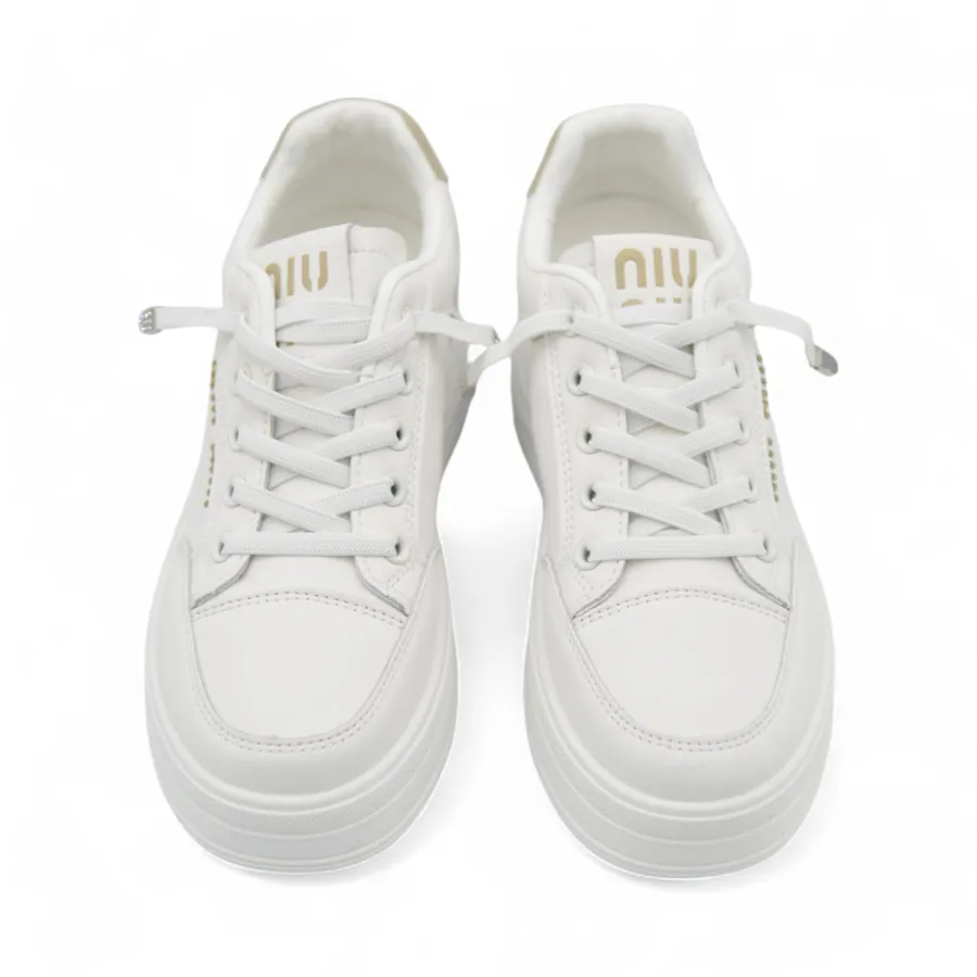 Giày Thể Thao Nữ TGG 8806 Trắng Phối Nâu Size 39