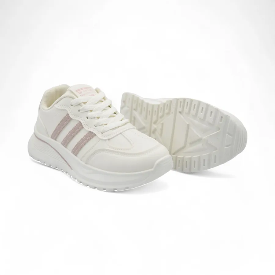 Giày Thể Thao Nữ TGG D005 Trắng Phối Hồng Size 37