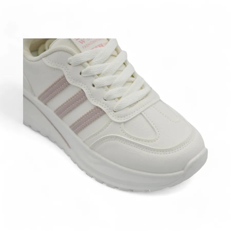 Giày Thể Thao Nữ TGG D005 Trắng Phối Hồng Size 37