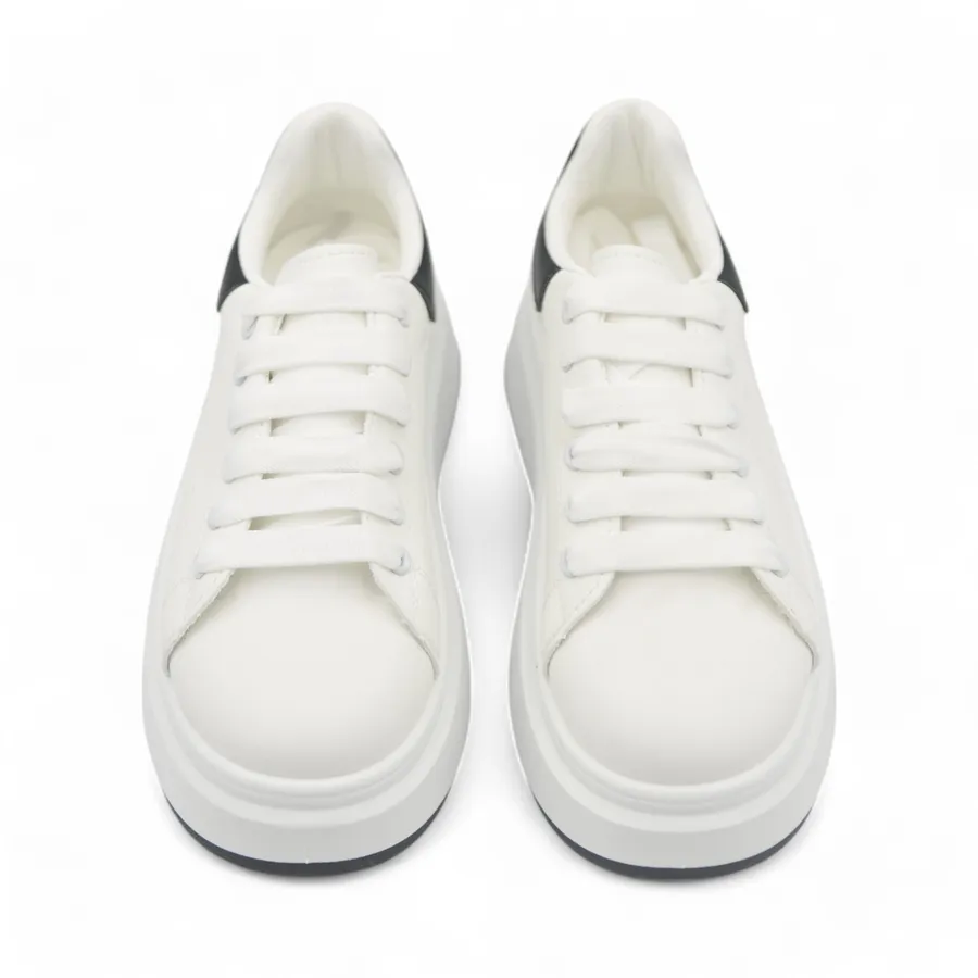 Giày Thể Thao Nữ TGG HB605-1 Trắng Phối Đen MQueen Size 38