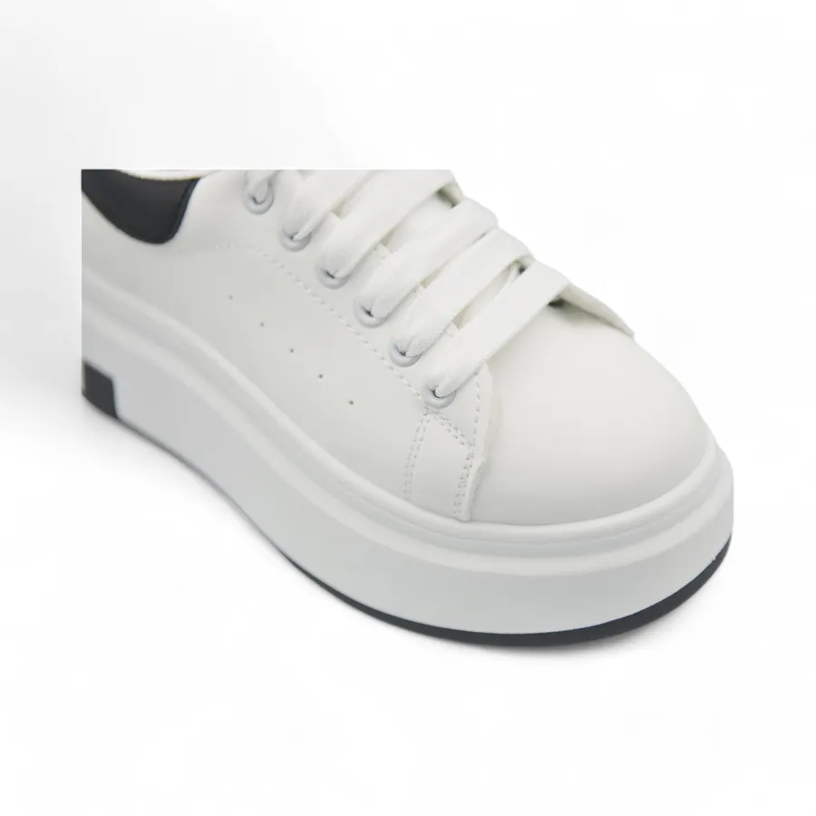 Giày Thể Thao Nữ TGG HB605-1 Trắng Phối Đen MQueen Size 38