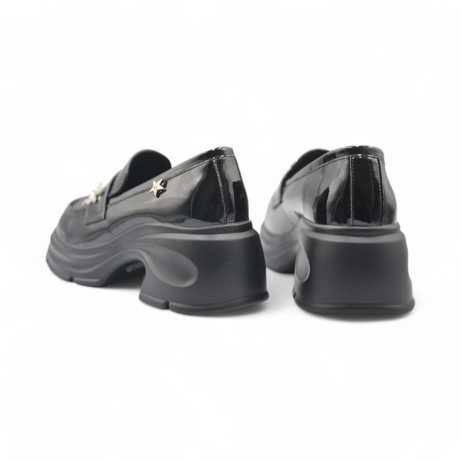 Giày Búp Bê Nữ TGG 9963-1 Màu Đen Da Bóng Size 36