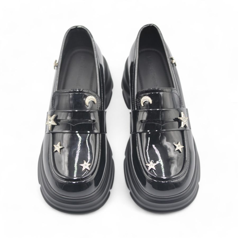 Giày Búp Bê Nữ TGG 9963-1 Màu Đen Da Bóng Size 36