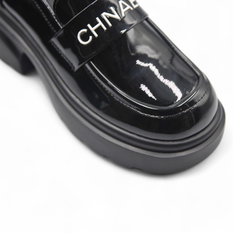 Giày Búp Bê Nữ TGG 10-1 Màu Đen Da Bóng Size 37