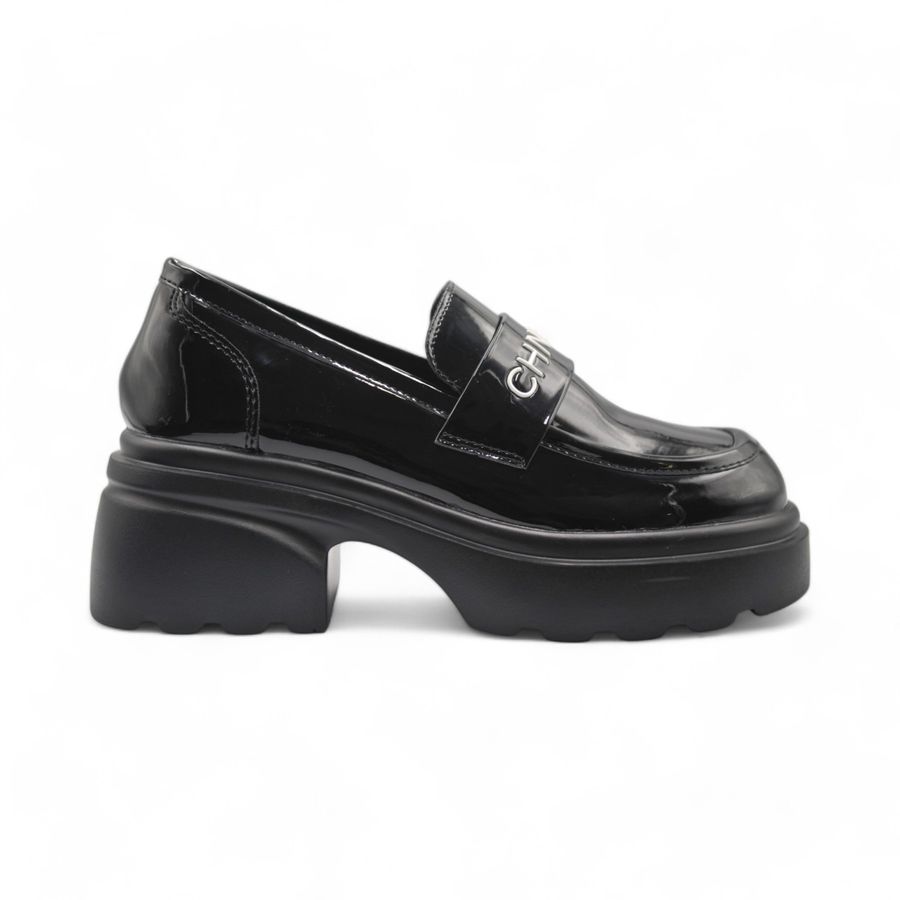 Giày Búp Bê Nữ TGG 10-1 Màu Đen Da Bóng Size 37