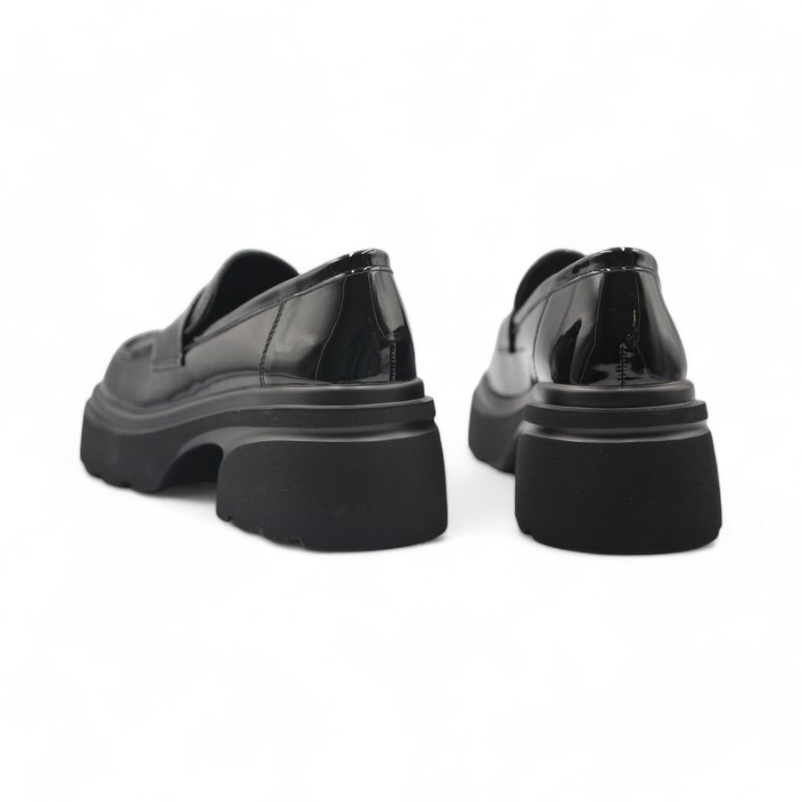 Giày Búp Bê Nữ TGG 1127-1 Da Bóng Màu Đen Size 38