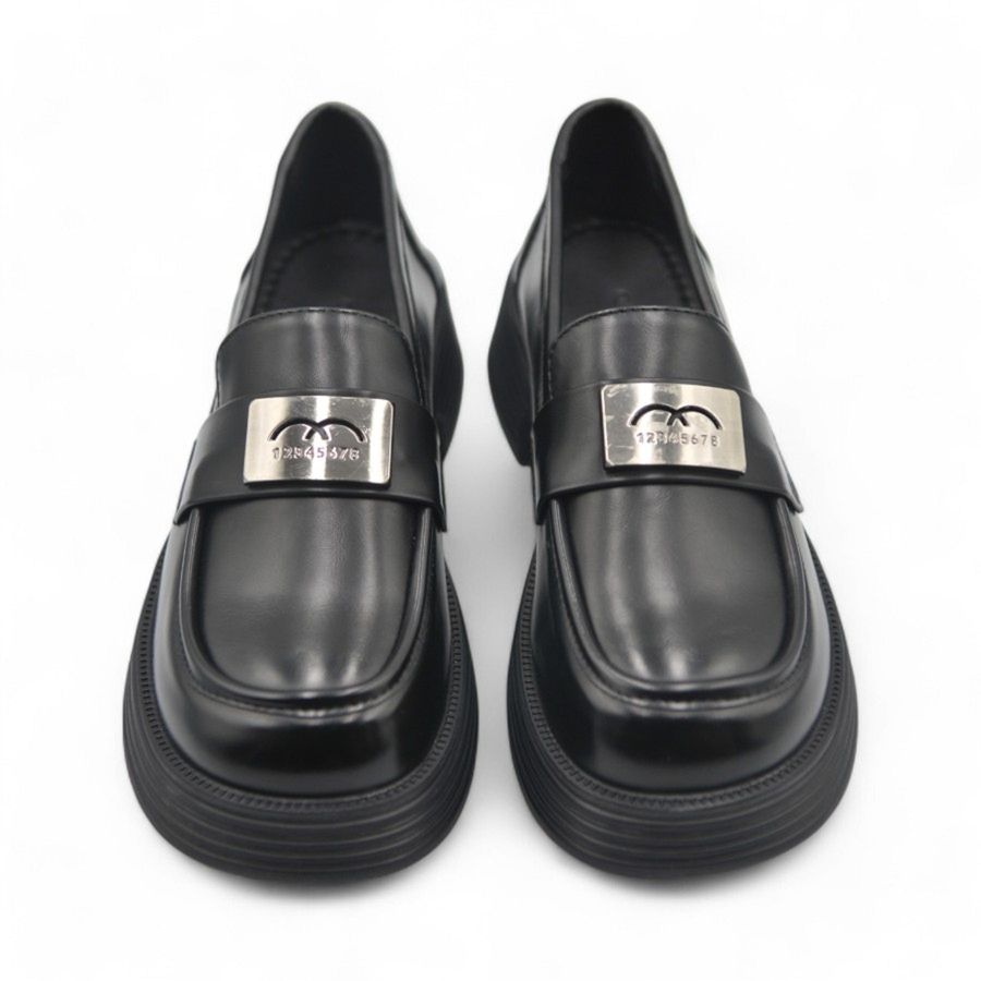 Giày Búp Bê Nữ TGG 1201-3 Da Lì Màu Đen Size 35
