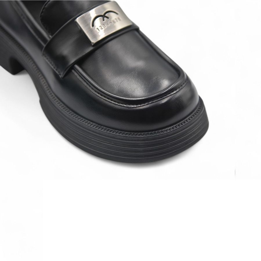 Giày Búp Bê Nữ TGG 1201-3 Da Lì Màu Đen Size 35
