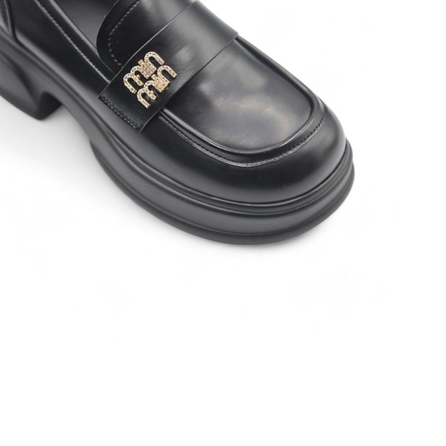 Giày Búp Bê Nữ TGG 5002-2 Da Lì Màu Đen Size 35