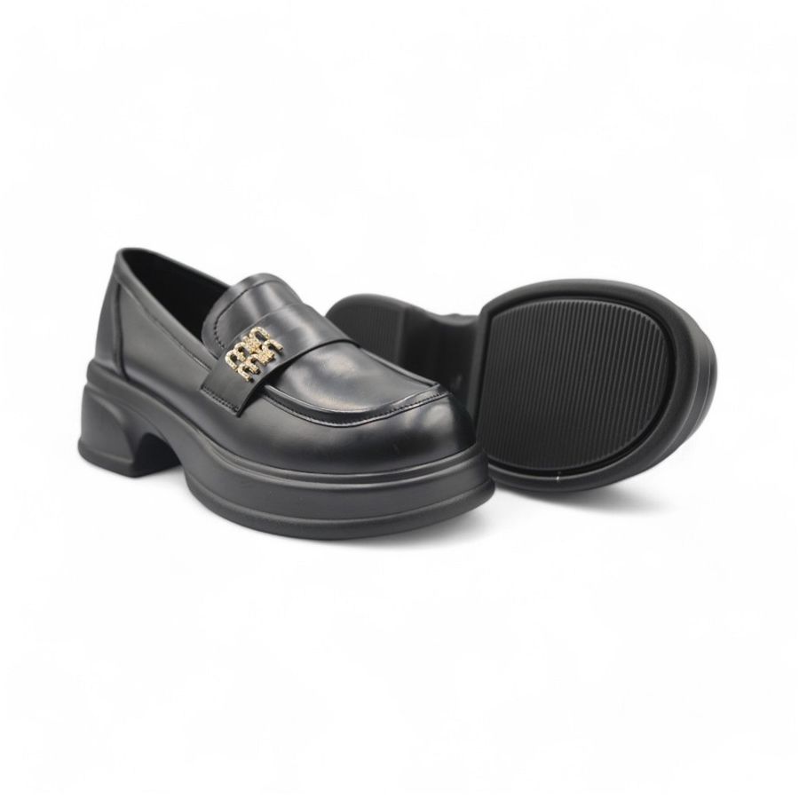 Giày Búp Bê Nữ TGG 5002-2 Da Lì Màu Đen Size 39