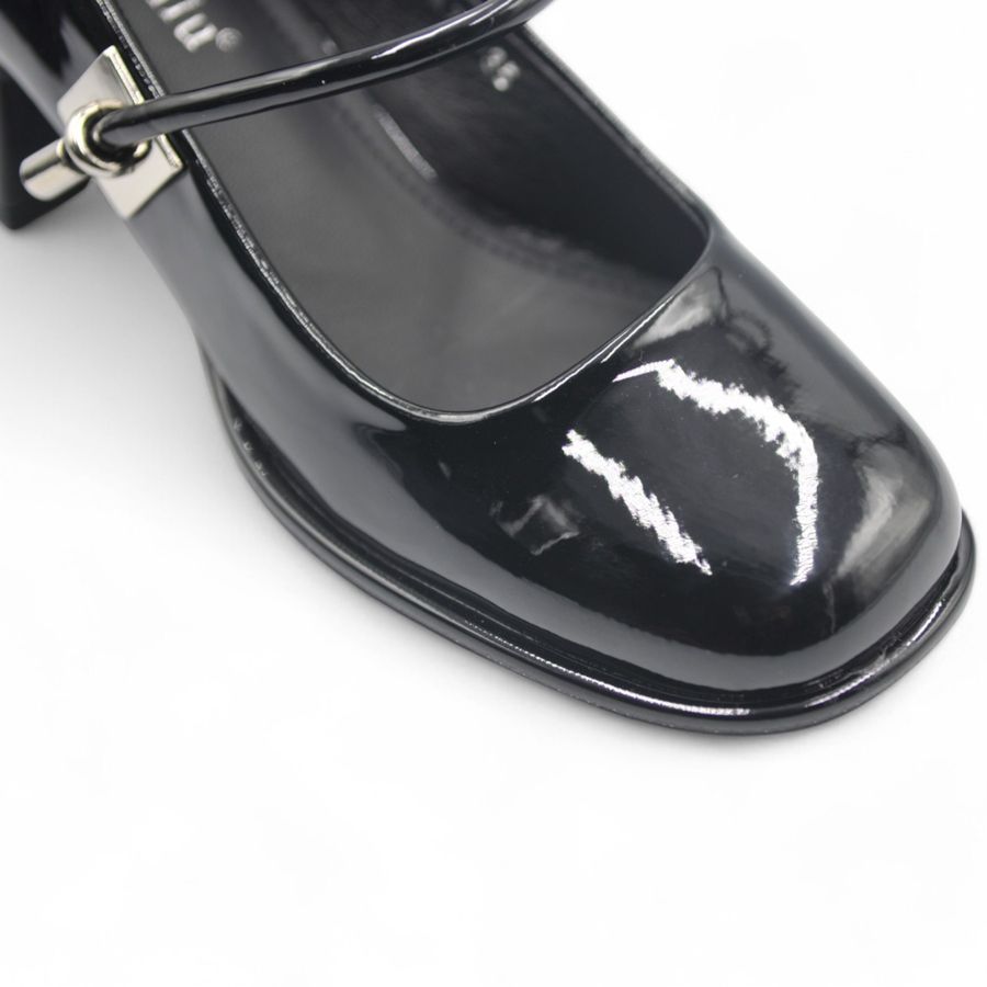 Giày Búp Bê Nữ TGG 666-A79 Màu Đen Da Bóng Size 36