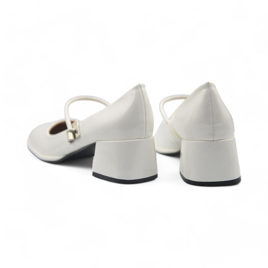 Giày Búp Bê Nữ TGG 666-A79 Màu Trắng Da Bóng Size 35