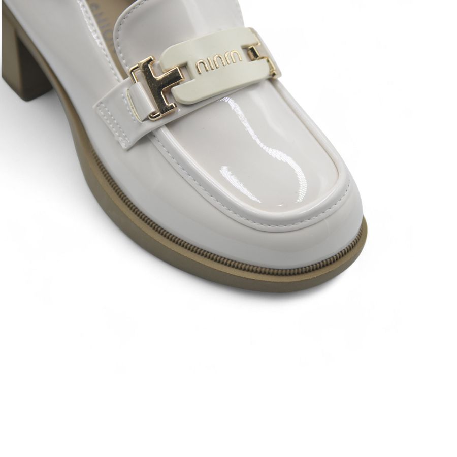 Giày Búp Bê Nữ TGG A2805 Da Bóng Màu Be Size 36