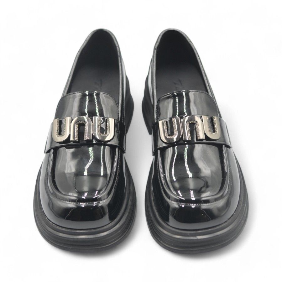 Giày Búp Bê Nữ TGG L8A055-2 Da Bóng Màu Đen Size 35