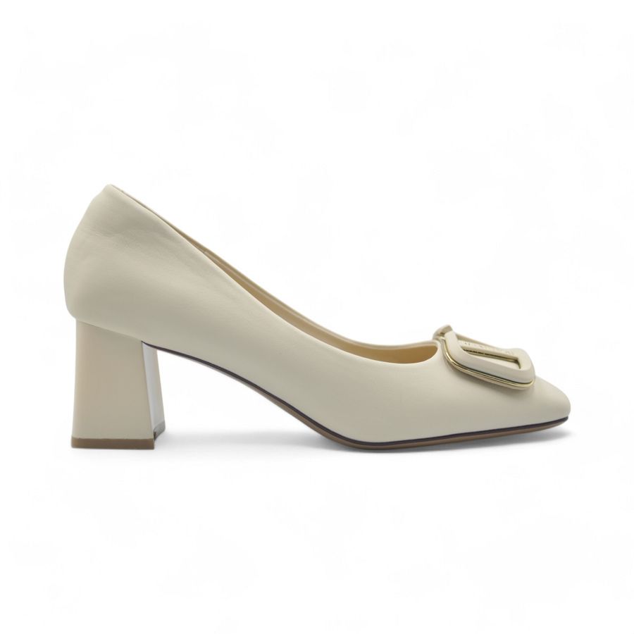 Giày Cao Gót TGG 616-23 Màu Be Da Lì Size 39