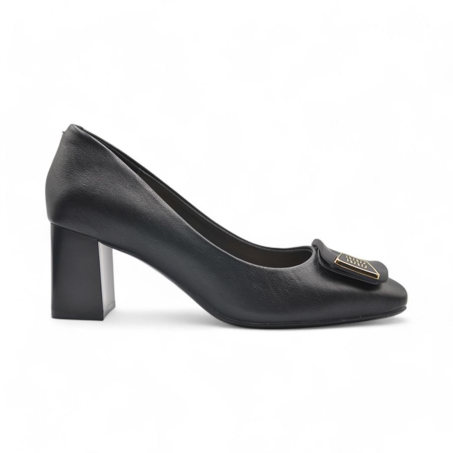 Giày Cao Gót TGG A6333-2 Da Lì Màu Đen Size 37