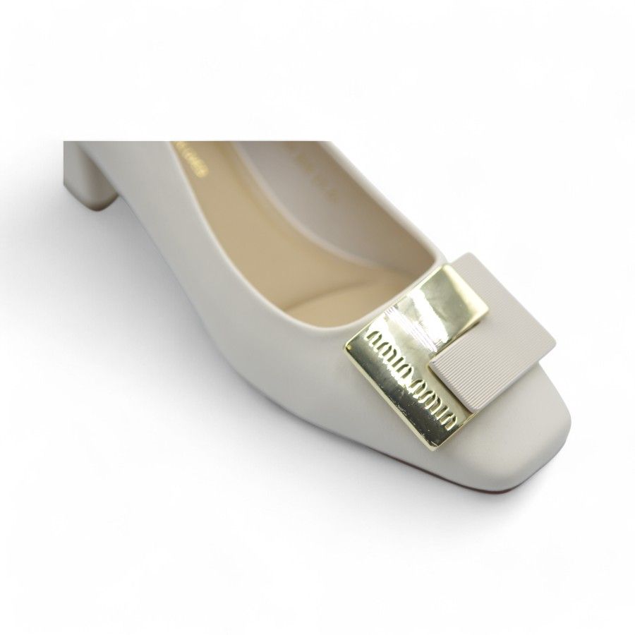 Giày Cao Gót TGG M998-30 Da Lì Màu Be Size 39