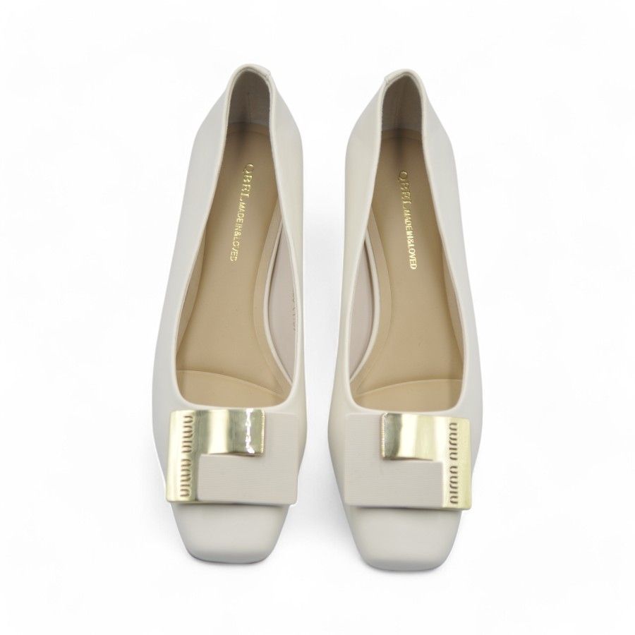 Giày Cao Gót TGG M998-30 Da Lì Màu Be Size 39