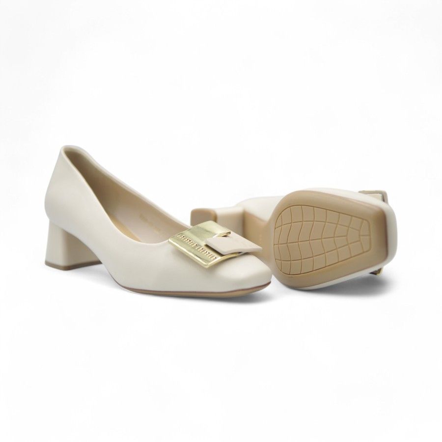 Giày Cao Gót TGG M998-30 Da Lì Màu Be Size 39