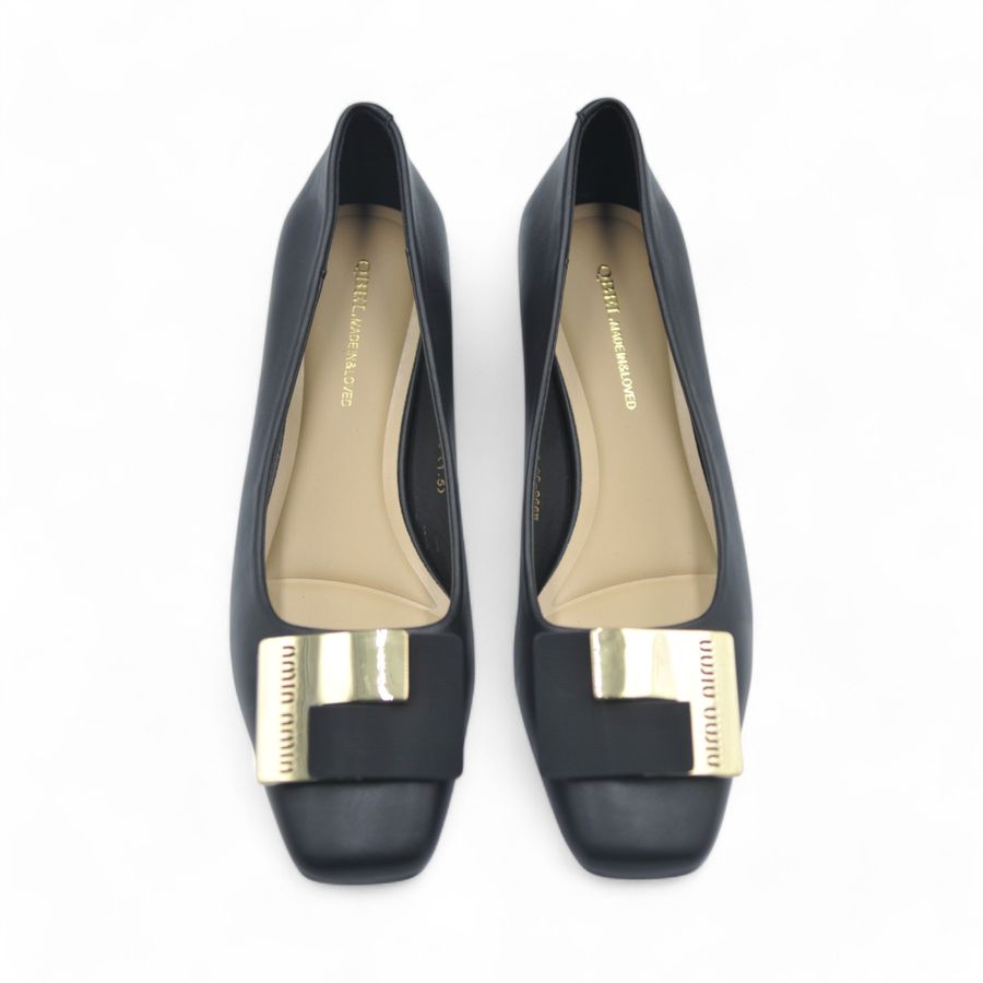 Giày Cao Gót TGG M998-30 Da Lì Màu Đen Size 39
