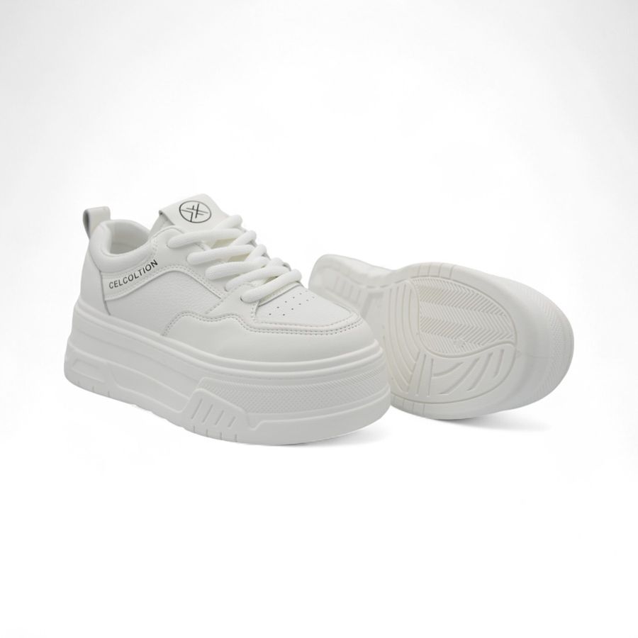 Giày Thể Thao Nữ TGG 815-1 Trắng Phối Đen Size 39