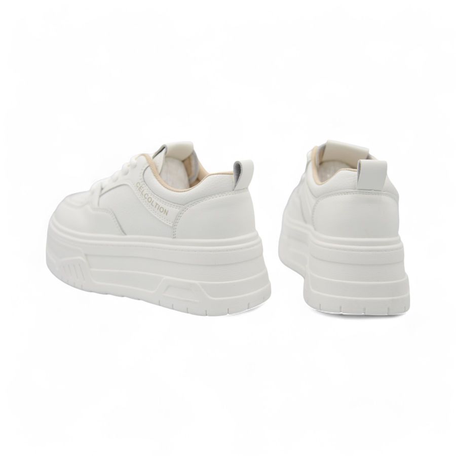 Giày Thể Thao Nữ TGG 815-1 Trắng Phối Nâu Size 38