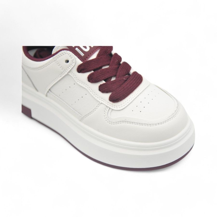 Giày Thể Thao Nữ TGG 8701 Màu Trắng Phối Đỏ Size 36