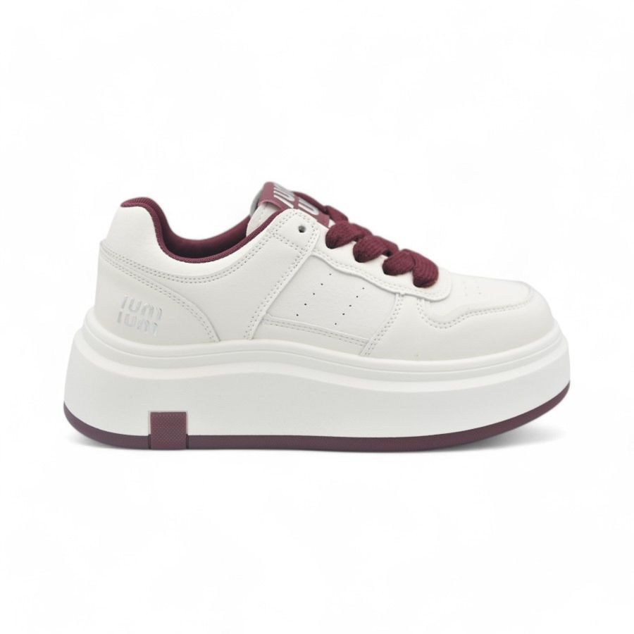 Giày Thể Thao Nữ TGG 8701 Màu Trắng Phối Đỏ Size 37