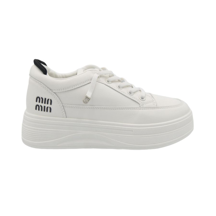 Giày Thể Thao Nữ TGG 8813 Trắng Phối Đen Size 36