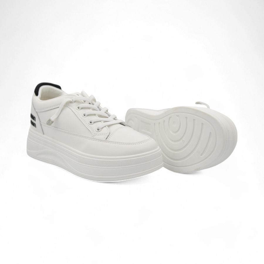 Giày Thể Thao Nữ TGG 8813 Trắng Phối Đen Size 38