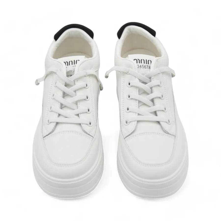 Giày Thể Thao Nữ TGG 8813 Trắng Phối Đen Size 38