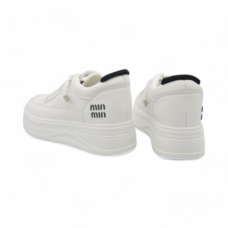 Giày Thể Thao Nữ TGG 8813 Trắng Phối Đen Size 38
