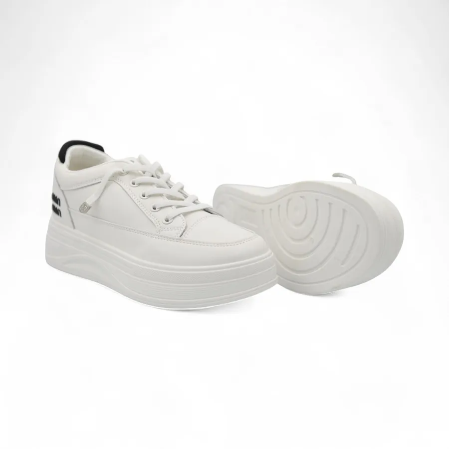 Giày Thể Thao Nữ TGG 8813 Trắng Phối Đen Size 39