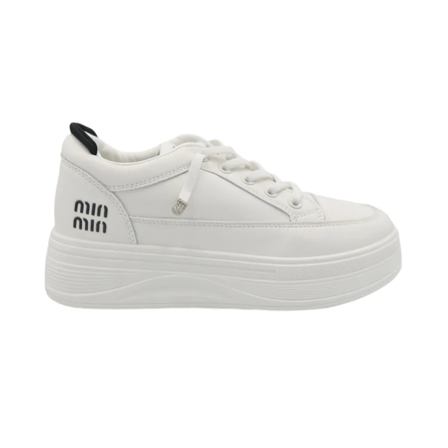 Giày Thể Thao Nữ TGG 8813 Trắng Phối Đen Size 39