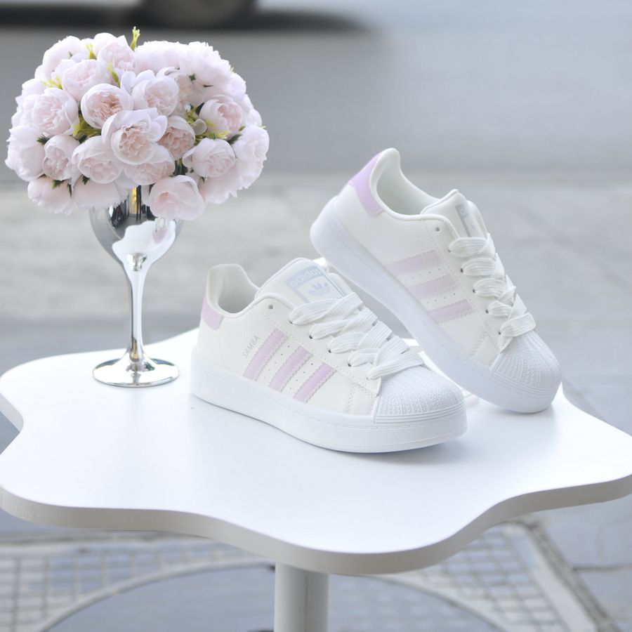 Giày Thể Thao Nữ TGG 9023 Trắng Phối Hồng Size 37