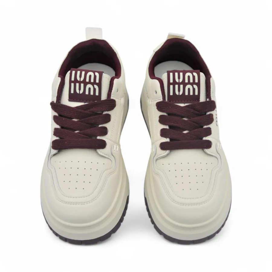 Giày Thể Thao Nữ TGG A302 Màu Trắng Phối Đỏ Size 36