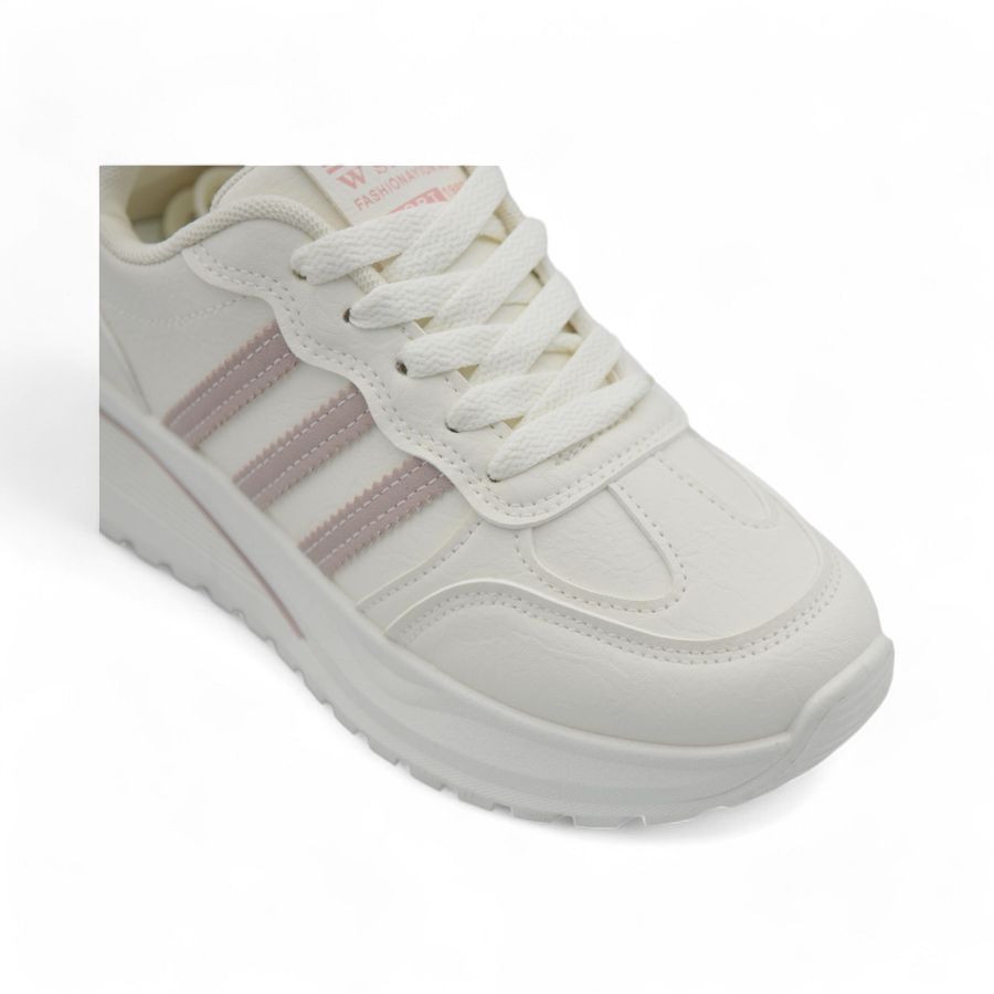 Giày Thể Thao Nữ TGG D005 Trắng Phối Hồng Size 38