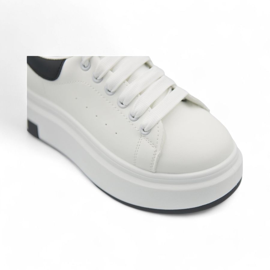 Giày Thể Thao Nữ TGG HB605-1 Trắng Phối Đen MQueen Size 39