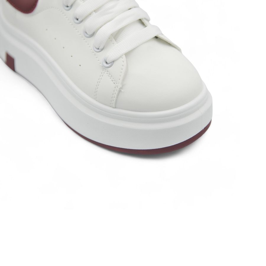 Giày Thể Thao Nữ TGG HB605-1 Trắng Phối Đỏ Size 38