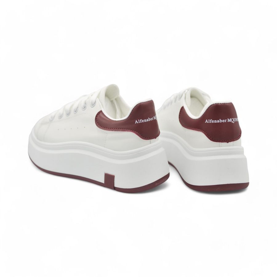Giày Thể Thao Nữ TGG HB605-1 Trắng Phối Đỏ Size 38