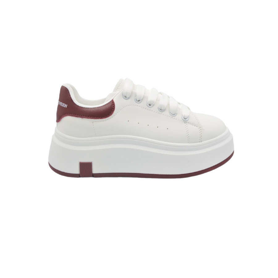 Giày Thể Thao Nữ TGG HB605-1 Trắng Phối Đỏ Size 38
