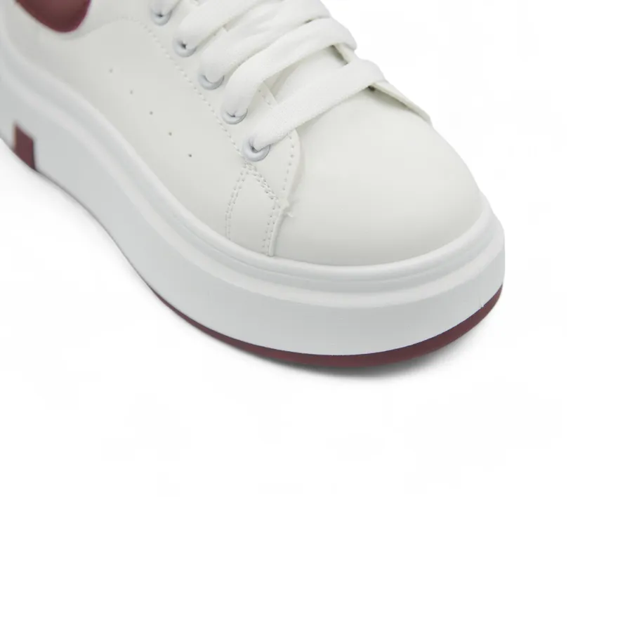 Giày Thể Thao Nữ TGG HB605-1 Trắng Phối Đỏ Size 39