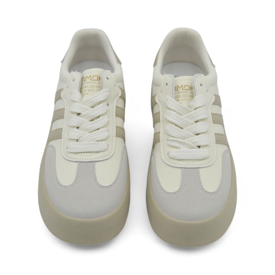 Giày Thể Thao Nữ TGG MM2-23 Màu Be Phối Nâu Size 36