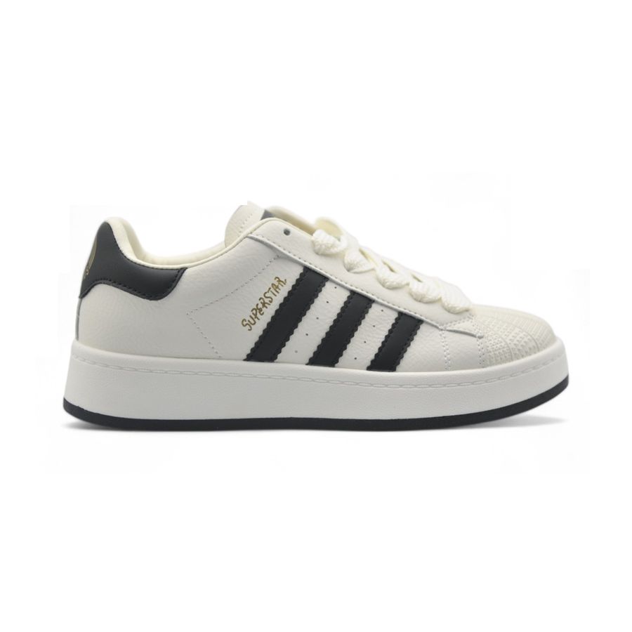 Giày Thể Thao Nữ TGG Q009 Superstar Màu Trắng Phối Đen Size 36