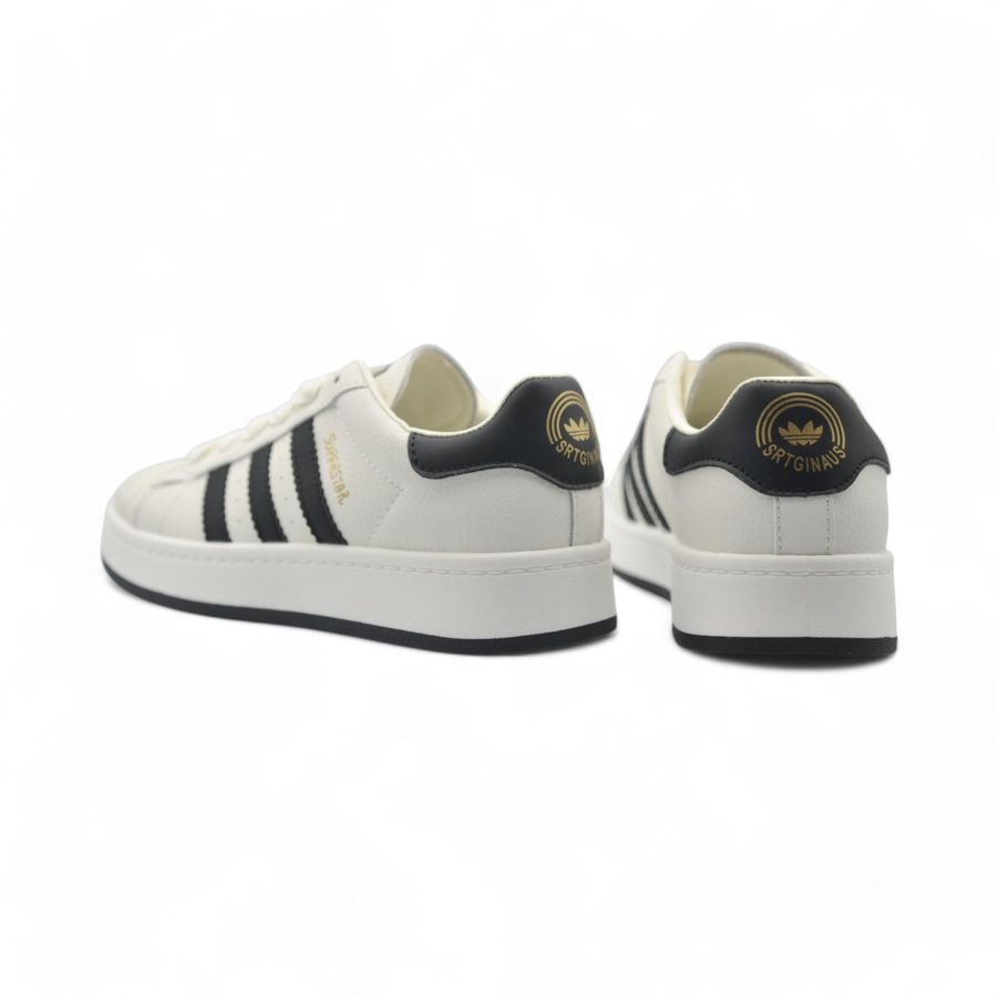 Giày Thể Thao Nữ TGG Q009 Superstar Màu Trắng Phối Đen Size 36