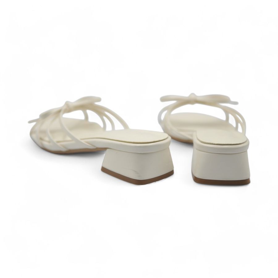 Dép Cao Gót Nữ TGG D1329-1 Màu Be Da Mềm Size 38